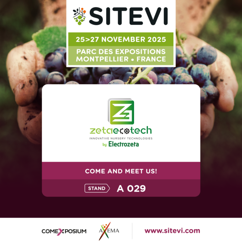 Electrozeta con il marchio Zetaecotech a SITEVI 2025: innovazione e passione al servizio della viticoltura del futuro